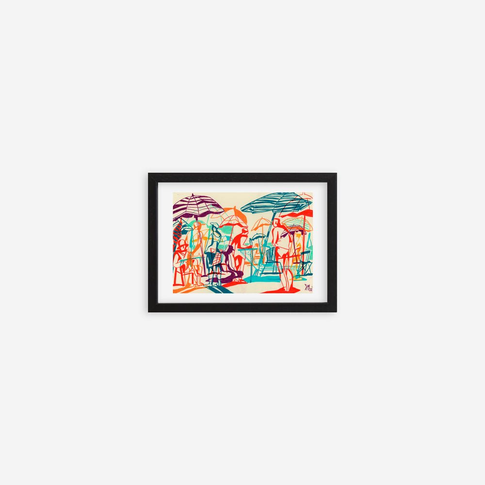 Plantation de parapluies Giclée Print