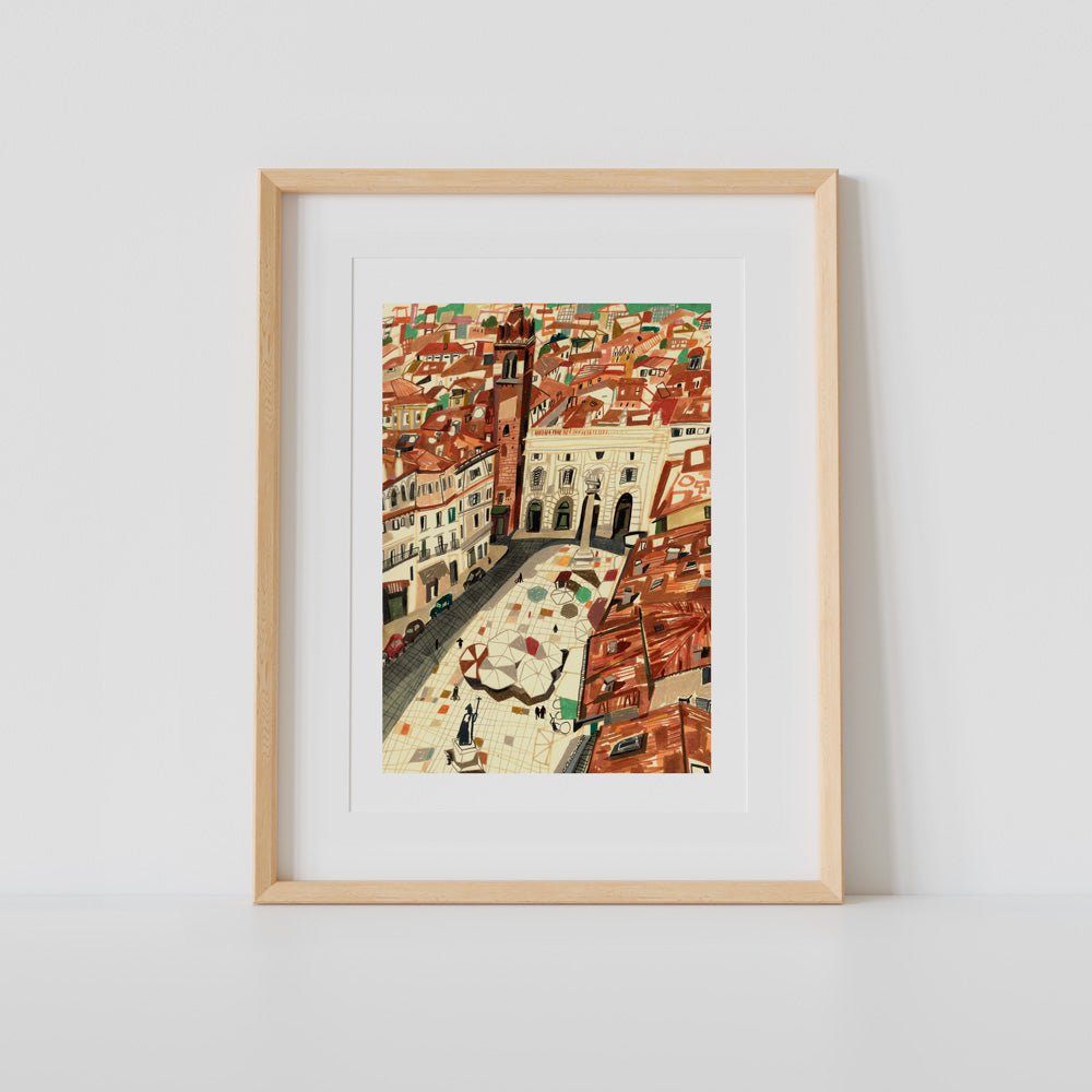 Verona City View Impresión Giclée