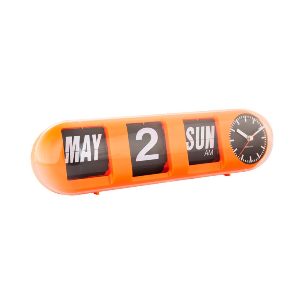 Reloj de Pared Tube Flip Naranja