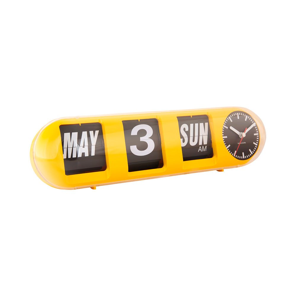 Horloge murale à bascule Yellow Tube