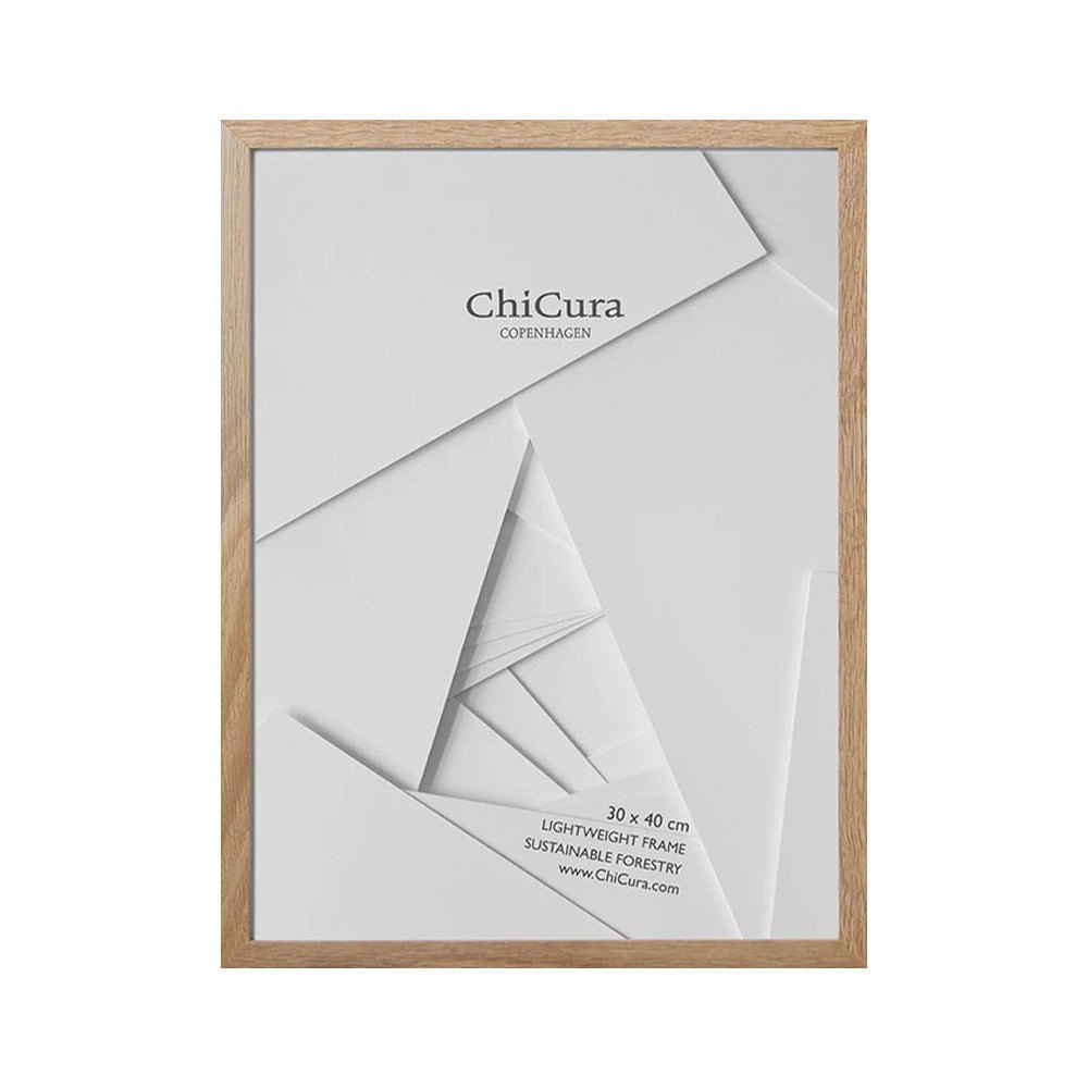 Marco de Madera 30x40 Cristal Roble