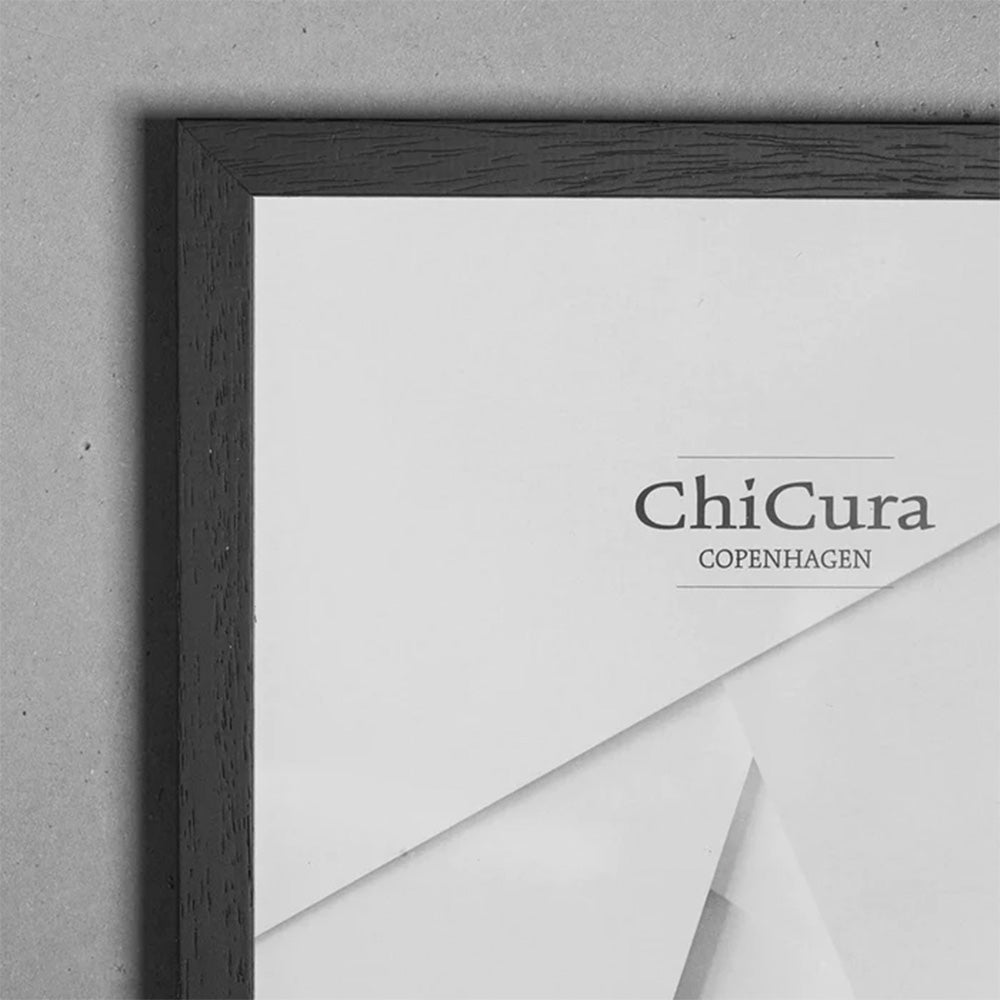 Wooden Frame A2 Glass Black