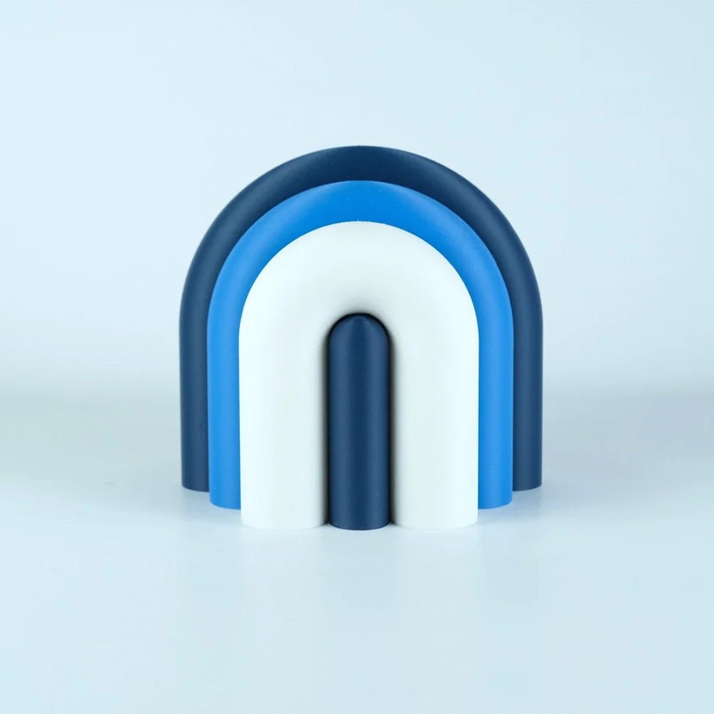 Arc Modular Vase & Bookend – Navy, Blue, White