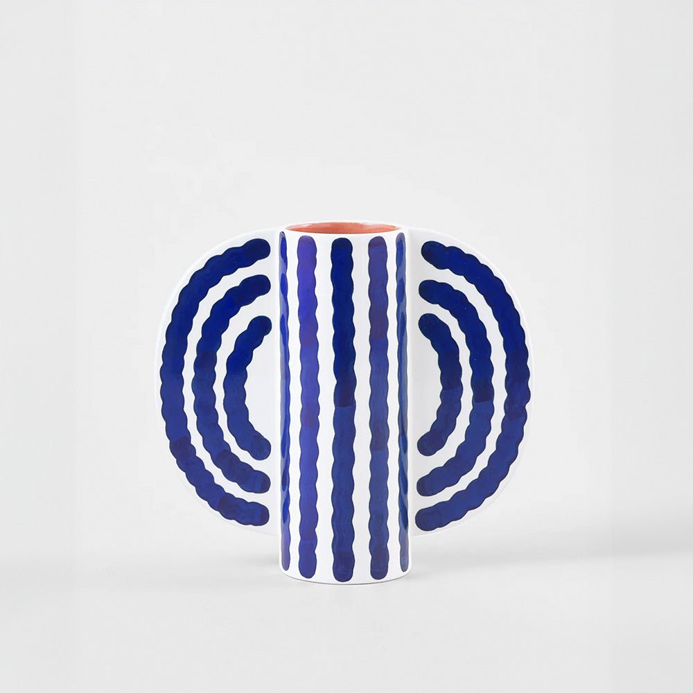 Petit Vase Papillon Bleu