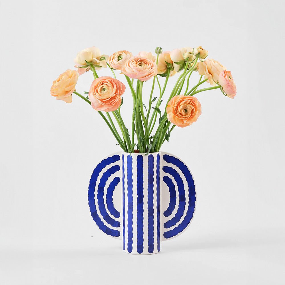 Petit Vase Papillon Bleu