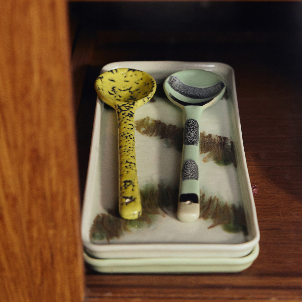 70s Ceramics: Cake Tray - Tide