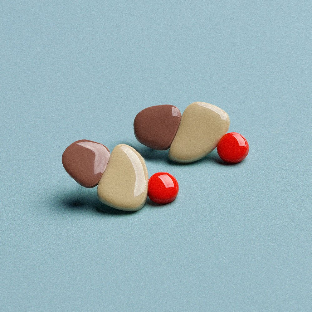 Pendientes Candy Brown / Red