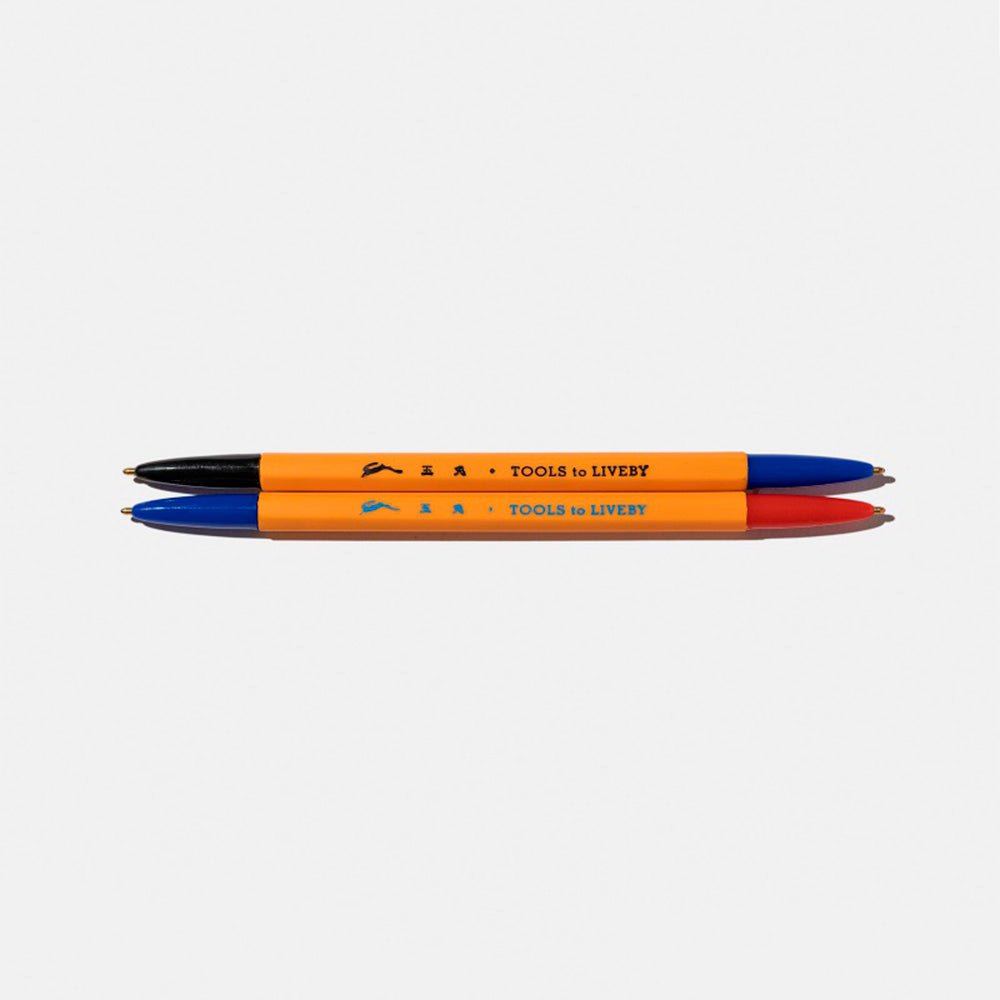 Stylo à double pointe rouge et bleu