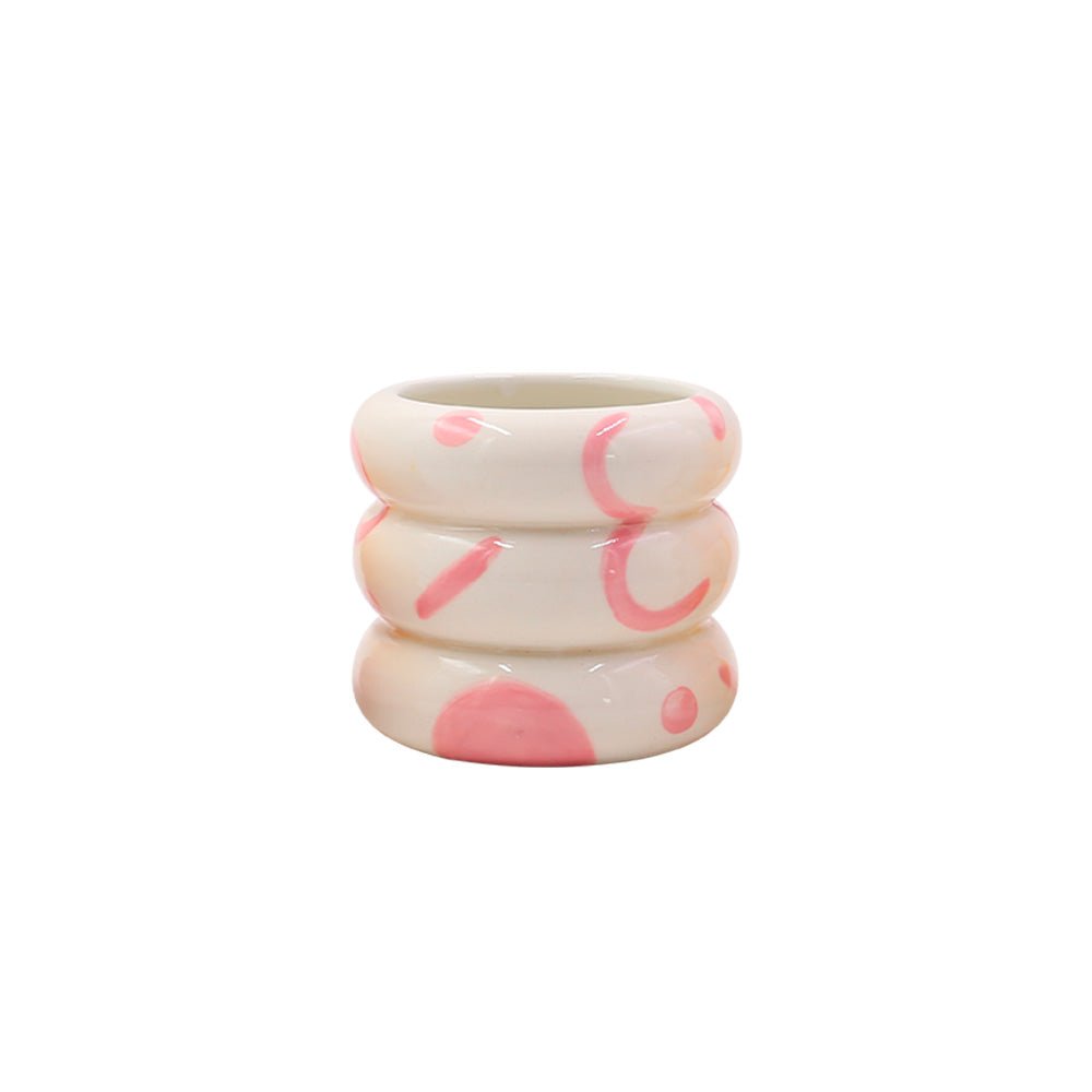 Plant Pot Lia White Pink
