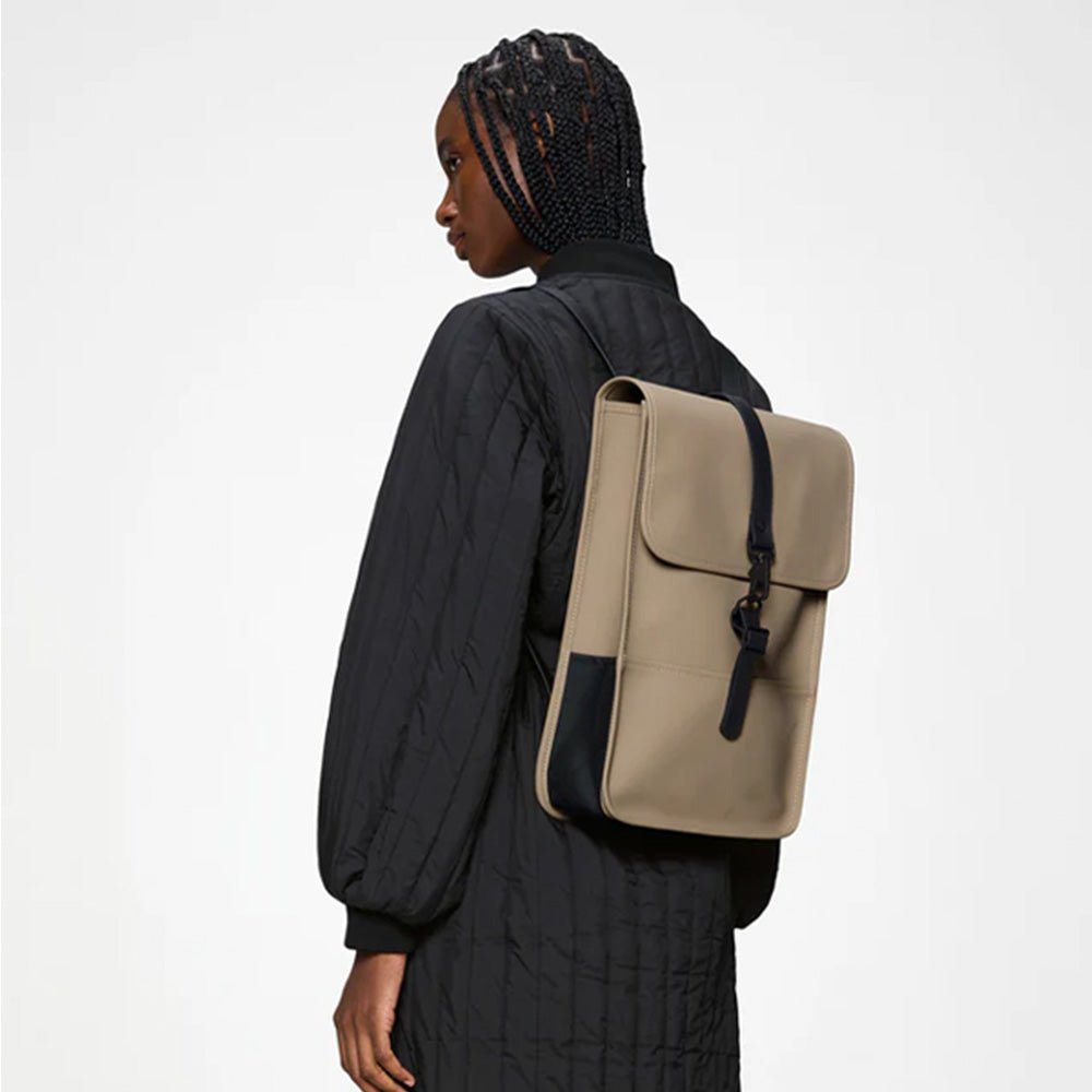 Mini sac à dos beige