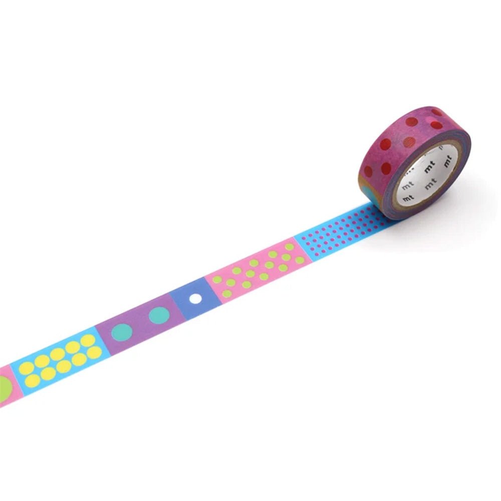 Masking tape Kapitza Polka Dot Vivid