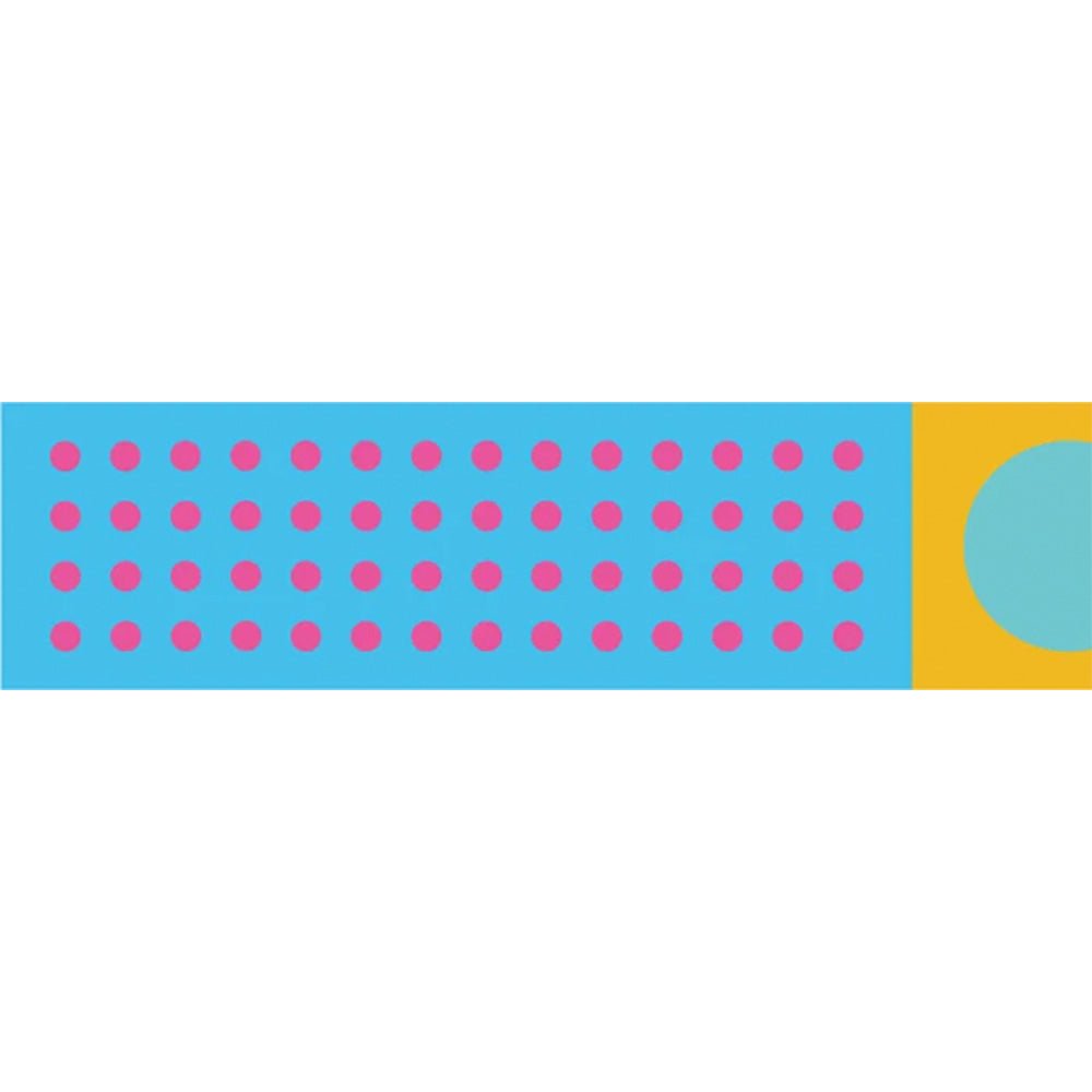 Masking tape Kapitza Polka Dot Vivid