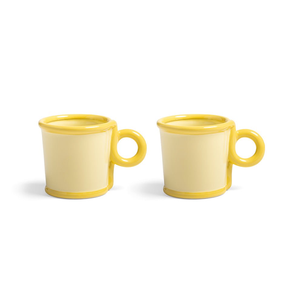 Mug Loop Large Jaune (lot de 2)