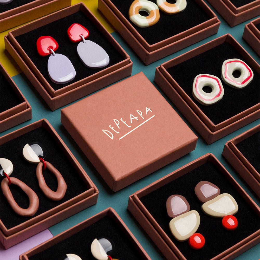 Boucles d'oreilles Donut Ligne Rouge