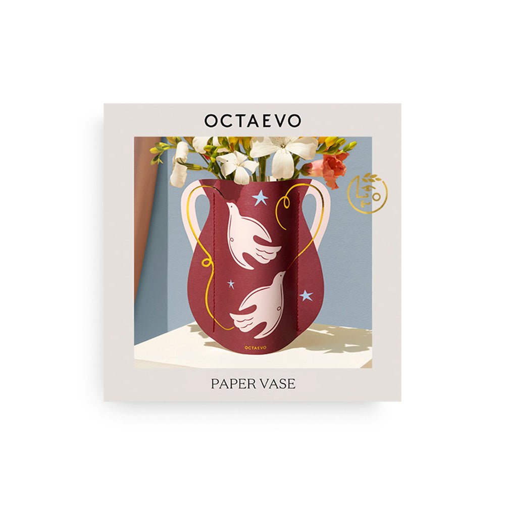 Mini Florero de Papel Paloma