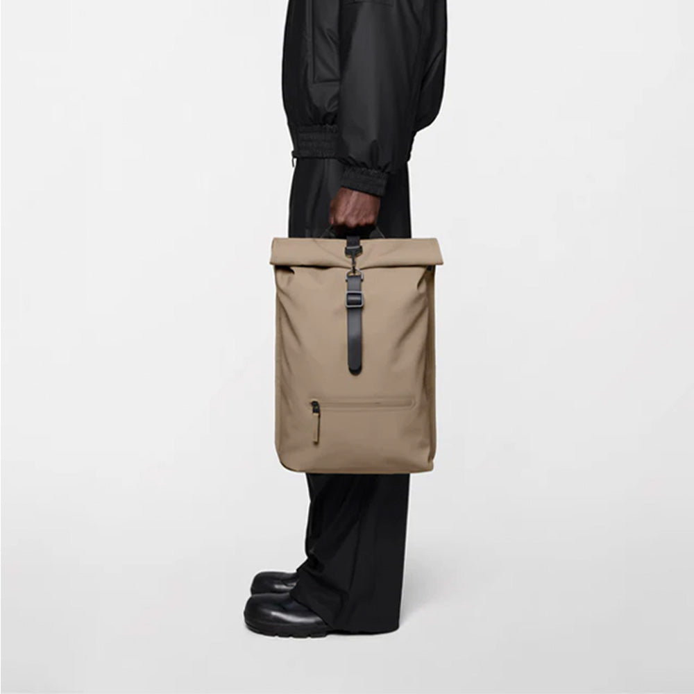 Rolltop Rucksack Beige