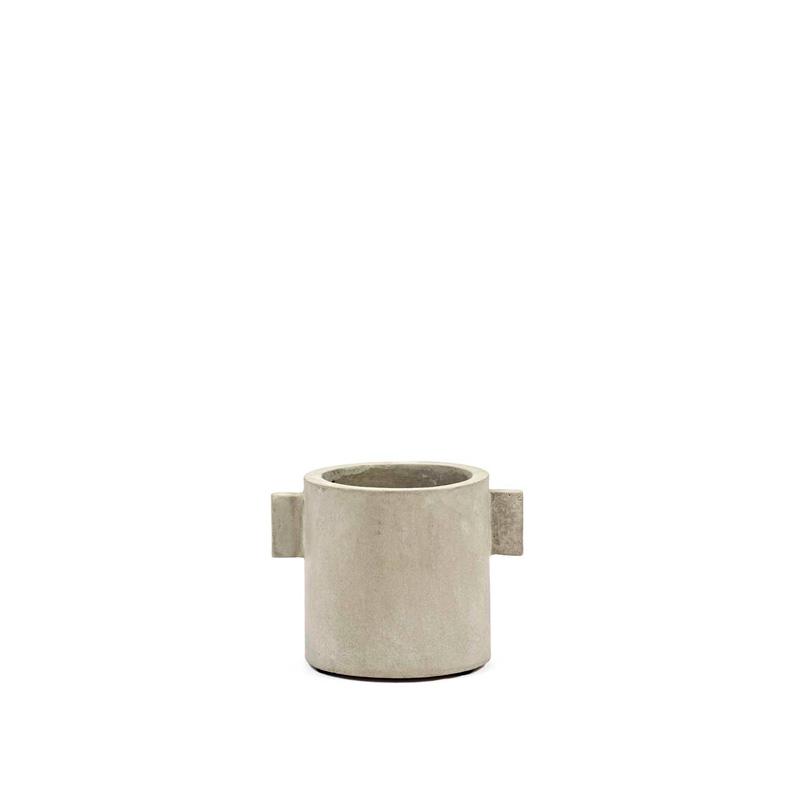 Pot Concrete Rond Naturel S 13x13