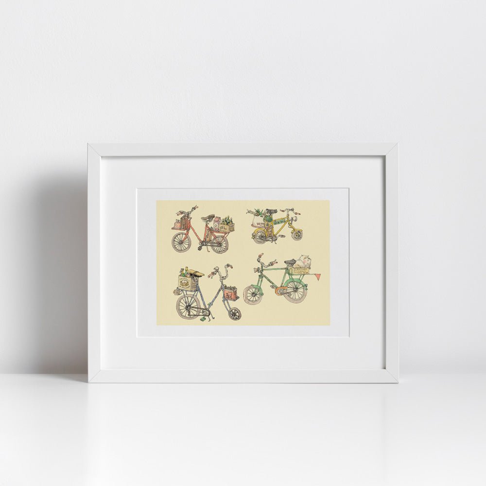 Impression Giclée de vélos