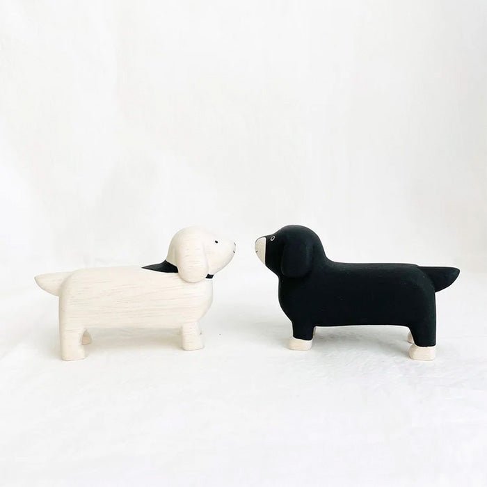 Dachshund Animal de Madera Pole Pole