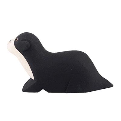 Pole Pole Wooden Animal Black Otter