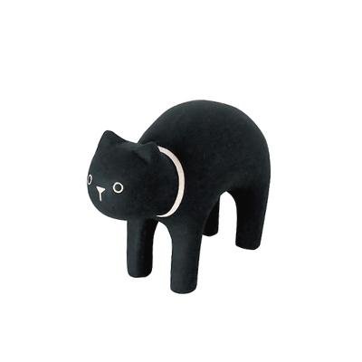 Gato Negro Animal de Madera Pole Pole