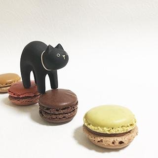Gato Negro Animal de Madera Pole Pole