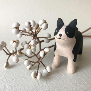 Boston Terrier Animal de Madera Pole Pole