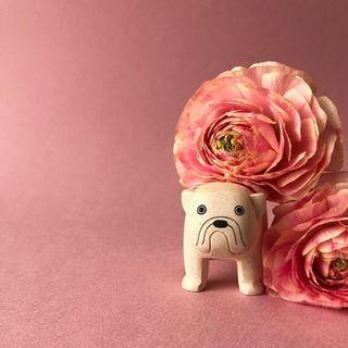 Bulldog Animal de Madera Pole Pole