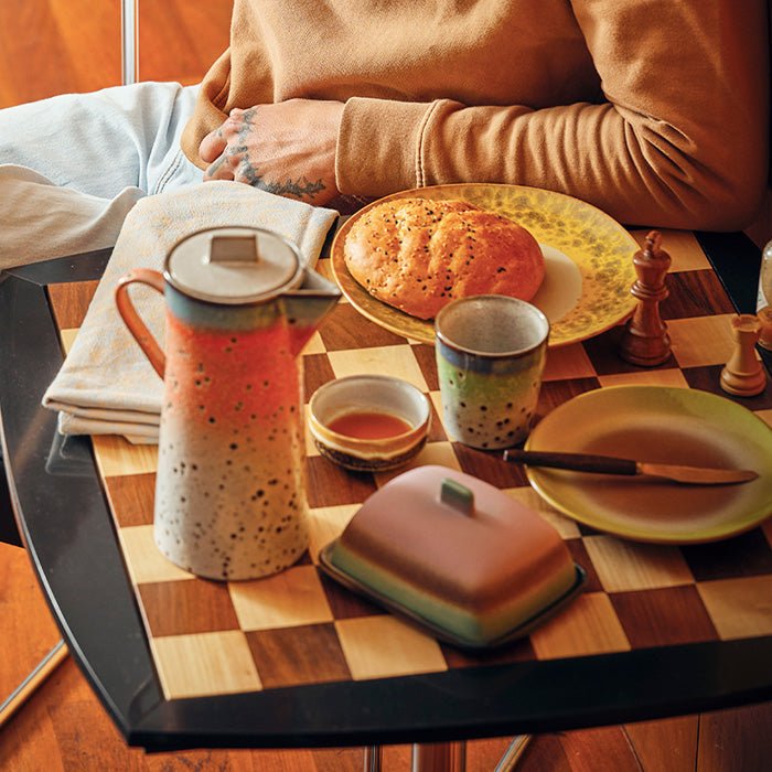 70s Ceramics: Butter Dish - Mercury