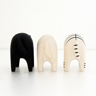 Pole Pole Wooden Animal Black Cat