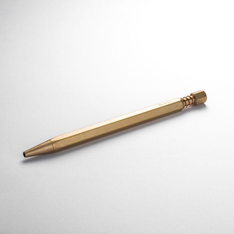 Stylo à bille (ressort) - Laiton classique
