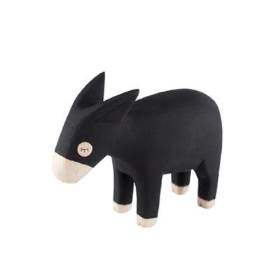 Perche en bois pour animaux, âne