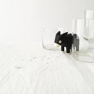 Perche en bois pour animaux, âne