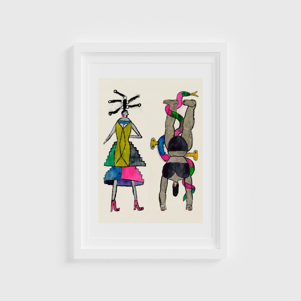 Deux marionnettes Giclée Print