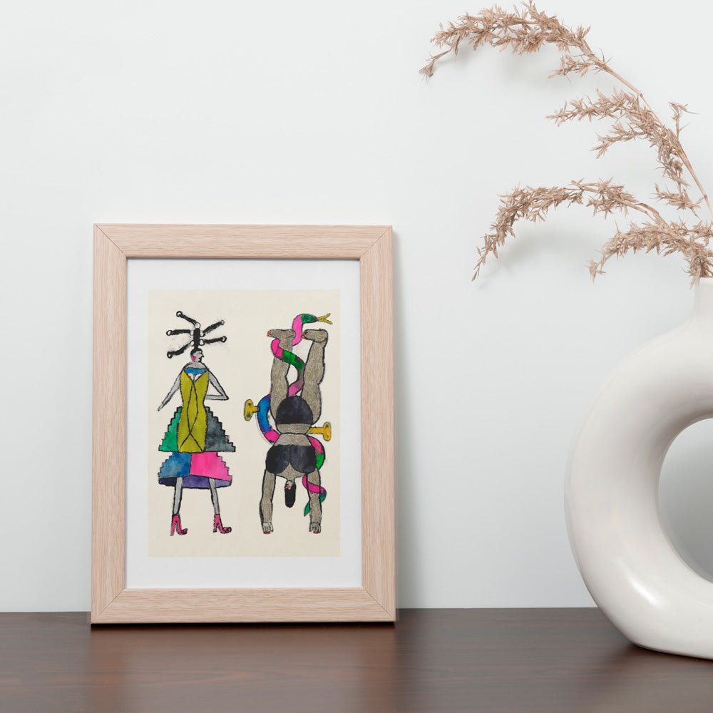 Deux marionnettes Giclée Print