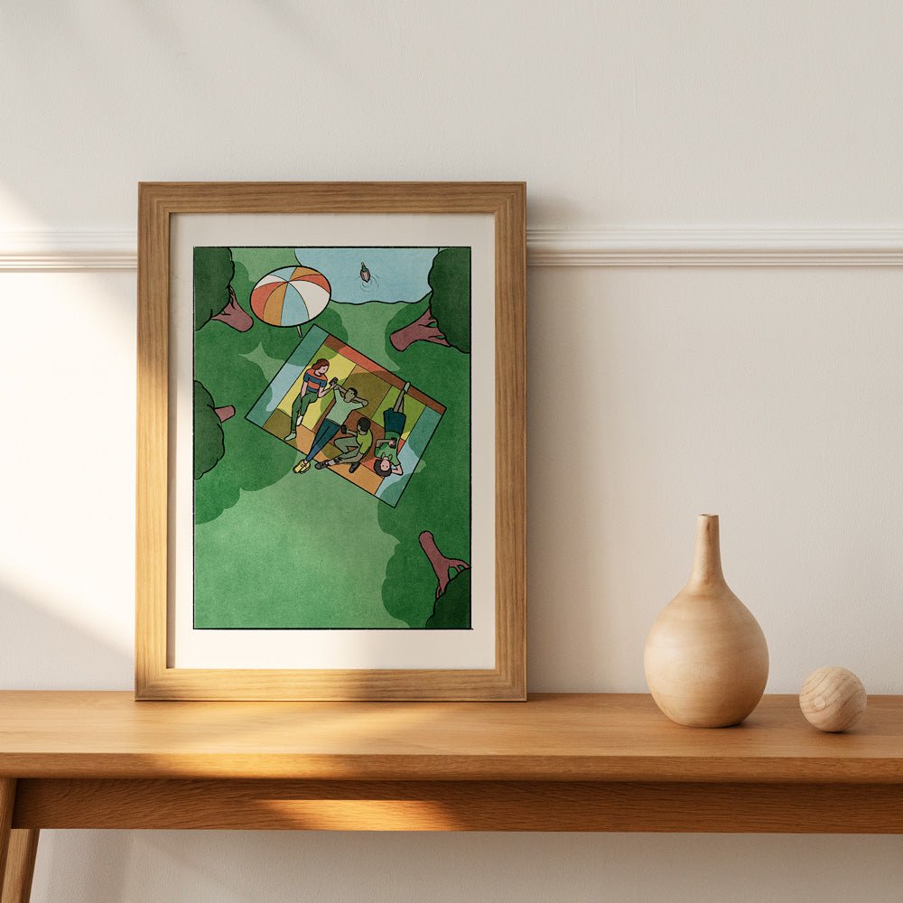 Dans le parc Giclée Print A5