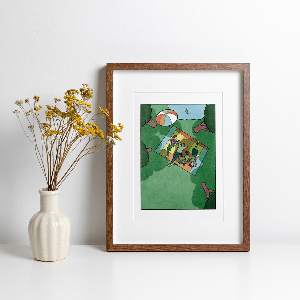 Dans le parc Giclée Print A5