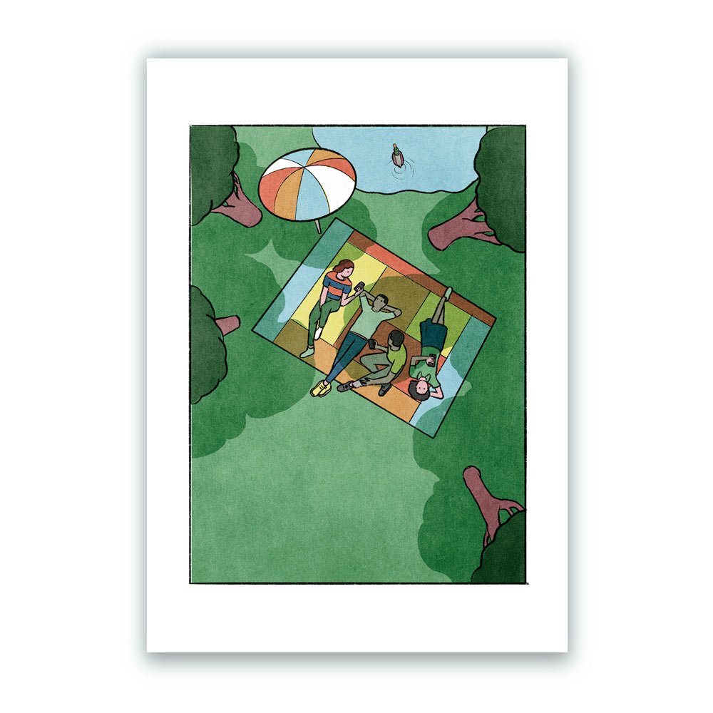 Dans le parc Giclée Print A5