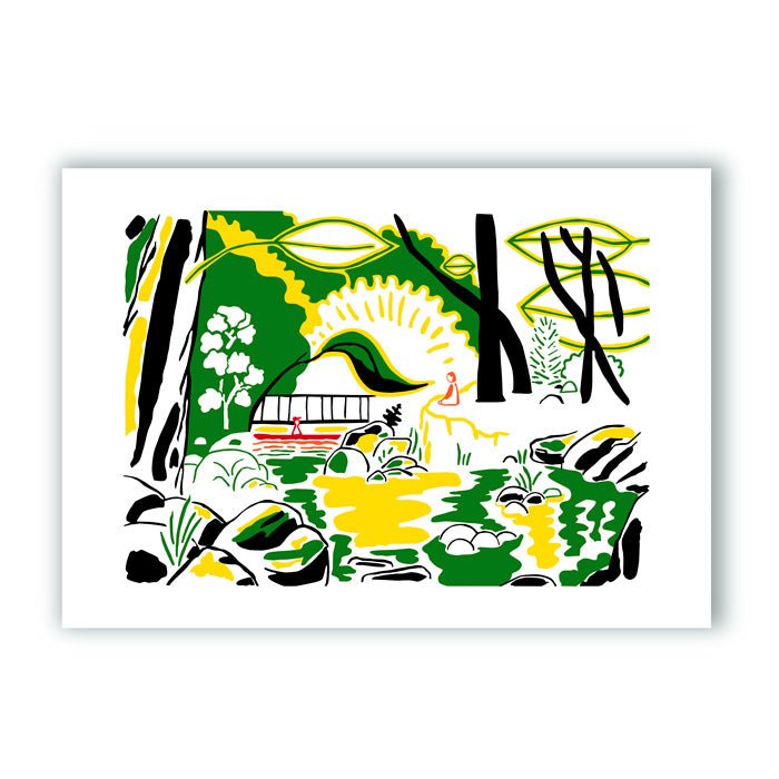Rencontre à la rivière Giclée Print
