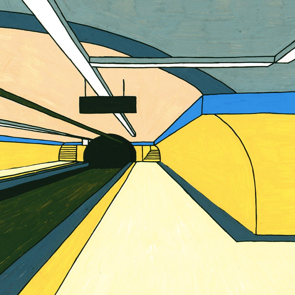 Madrid - Estación de Metro Impresión Giclée
