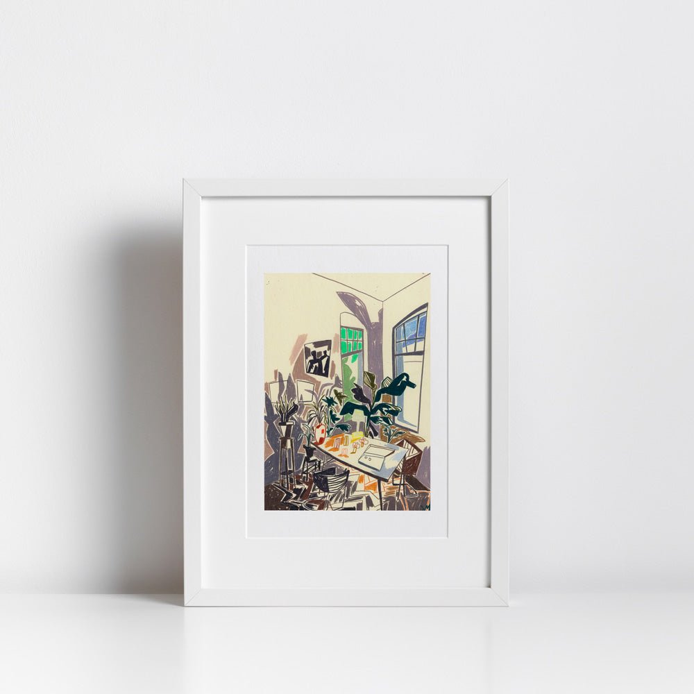 Evening at Studio Giclée Print A4