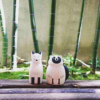 Pole Pole Wooden Animal Fox