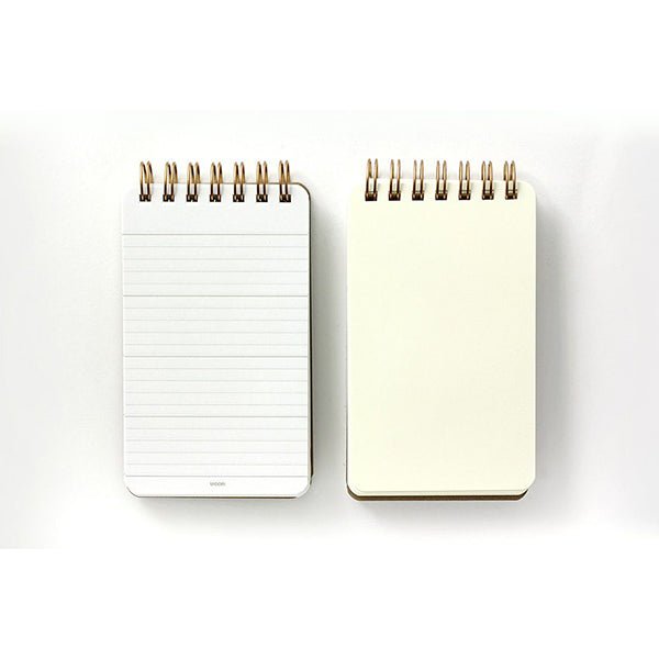 Carnet à anneaux WM Grain marron foncé