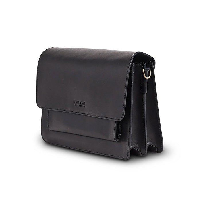 Bolso Harper Clásico Negro (Correas Cuero)
