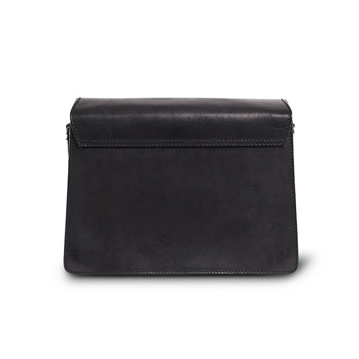 Bolso Harper Clásico Negro (Correas Cuero)