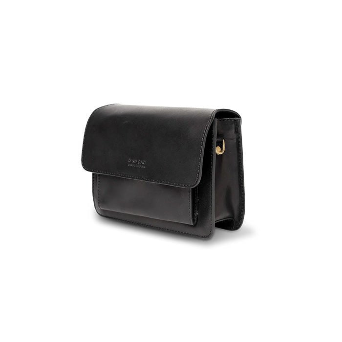 Mini sac Harper Classic noir (lanières en cuir)