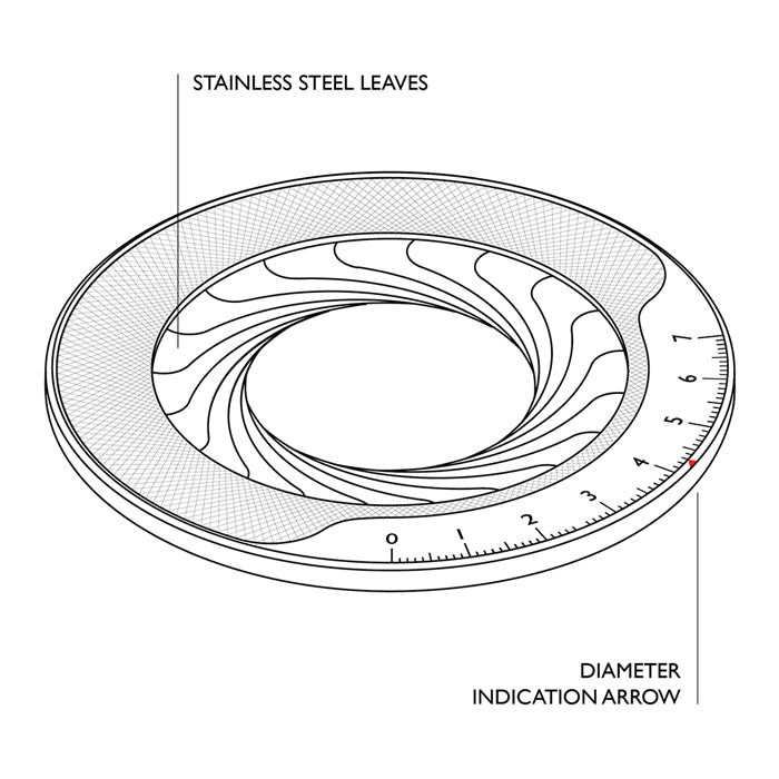 Iris Brass and Steel Drawing Compass