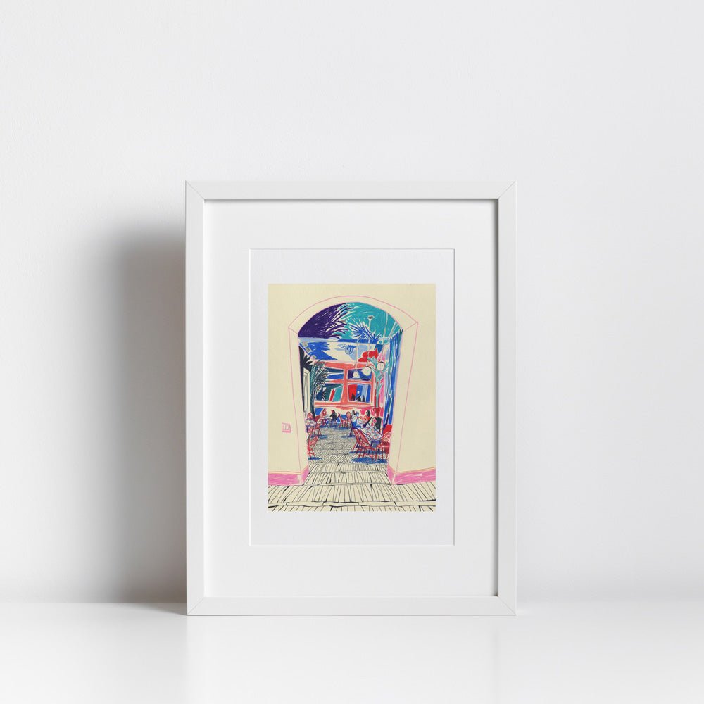 Kong Café y Bar Impresión Giclée