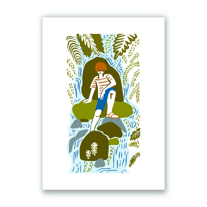 La cascade Giclée Print