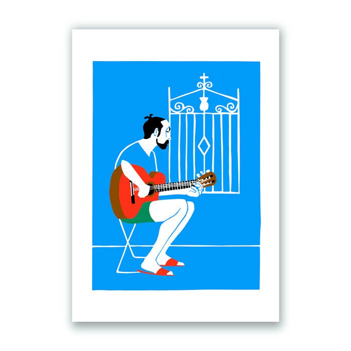 La Guitarra del Mar Impresión Giclée